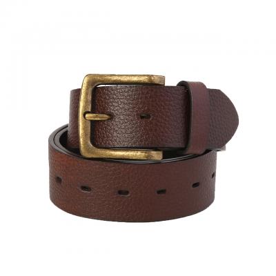 HY1012 Man's genuine leather belt with classical buckle