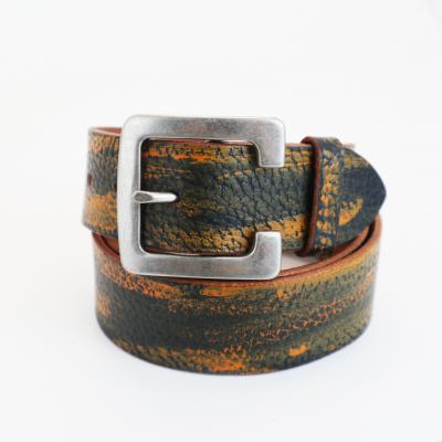 HY1072 Men's full grain leather belt two-color optional casual retro fashion man leather belt 